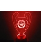 Lampe Led OM  (coupe league des champions logo rond OM)