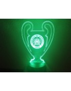 Lampe Led OM  (coupe league des champions logo rond OM)
