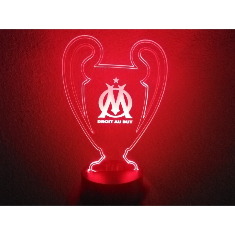 Lampe Led OM (coupe league des champions logo OM)