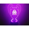 Lampe Led OM (coupe league des champions logo OM)