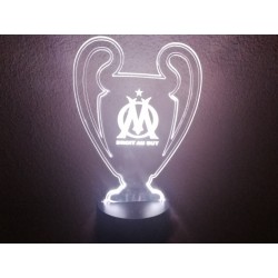 Lampe Led OM (coupe league des champions logo OM)