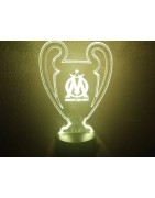 Lampe Led OM (coupe league des champions logo OM)