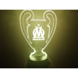 Lampe Led OM (coupe league des champions logo OM)