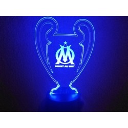 Lampe Led OM (coupe league des champions logo OM)