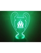 Lampe Led OM (coupe league des champions logo OM)