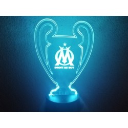 Lampe Led OM (coupe league des champions logo OM)