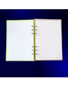 Carnet en bois motif plante