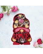 Gnome love en bois pour la st valentin