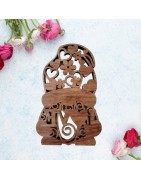Gnome love en bois pour la st valentin