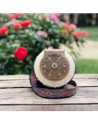 Sac à main en bois rond