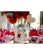 Marque table couple et ballon coeur