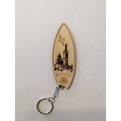 Porte clefs surf bois