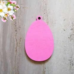 Œuf de pâques en bois et peint à la main