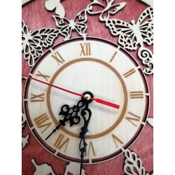 Horloge papillons