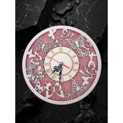 Horloge papillons